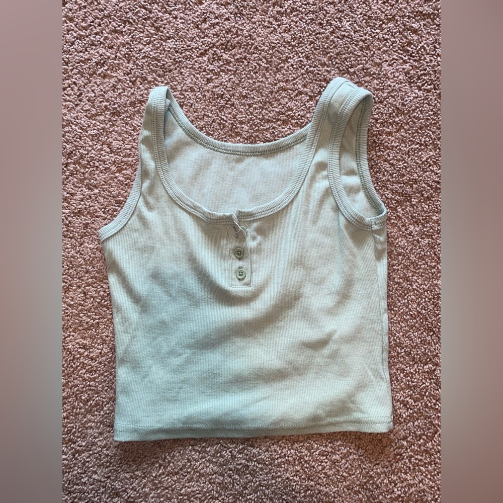 Green Crop Top